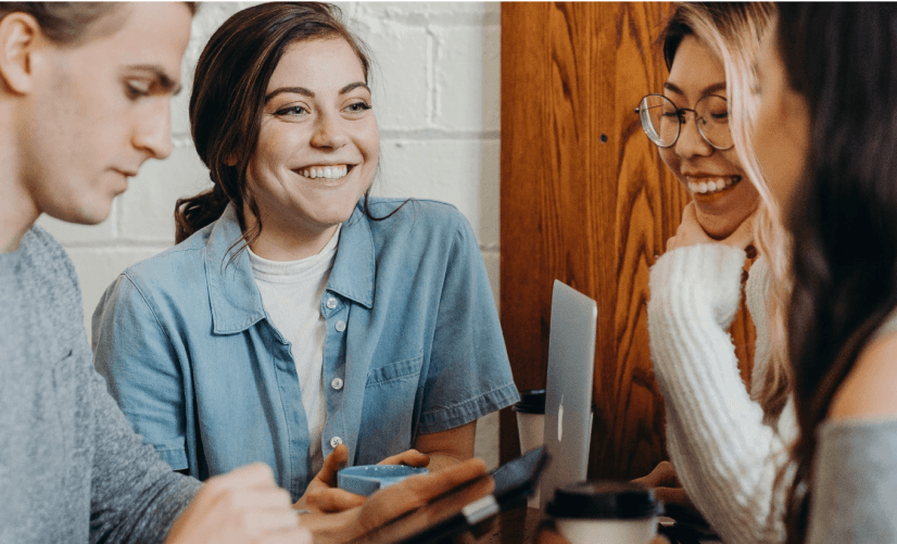 Smiling group of people